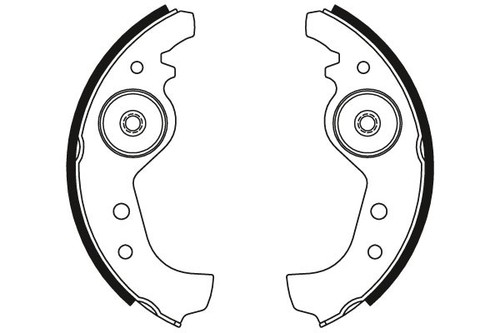 Brake Shoes Set fits FIAT UNO 146 83 to 06 TRW 77362318 9948235 0000005889289 - Picture 3 of 3