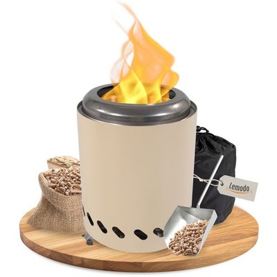 Tischkamin für Holzpellets, rauchfreies Tischfeuer, Feuerstelle