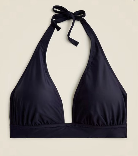 NWT J.Crew Red Halter Tie Back Bikini Top Women's 3X Triangle Swim Sexy Beach - Picture 4 of 4
