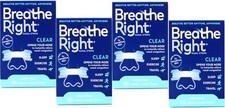(120 Strips) Breathe Right Nasal Strips Clear Large for Sensitive Skin 