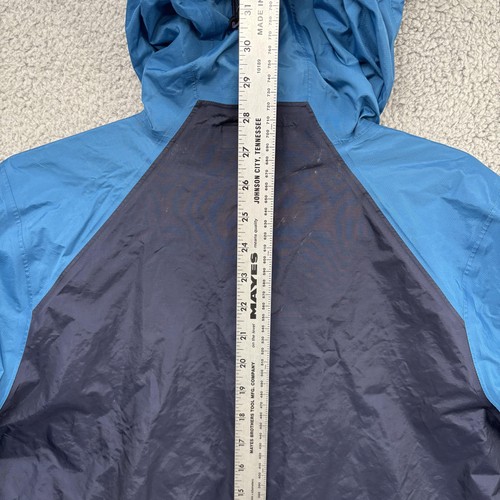 Patagonia Torrentshell Jacket Mens Small Blue Navy Hooded Rain Outdoor - Picture 8 of 12