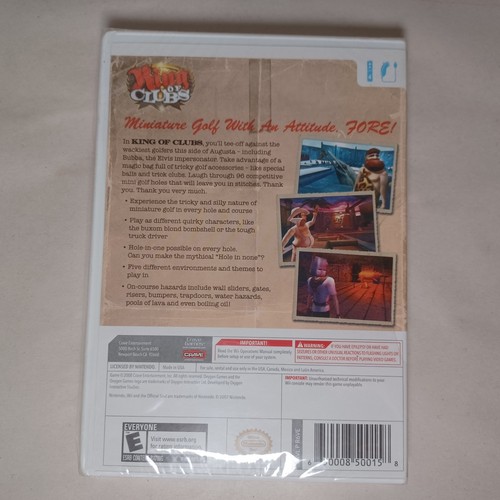 King of Clubs (Nintendo Wii, 2008) New Factory Sealed -  - Picture 2 of 4