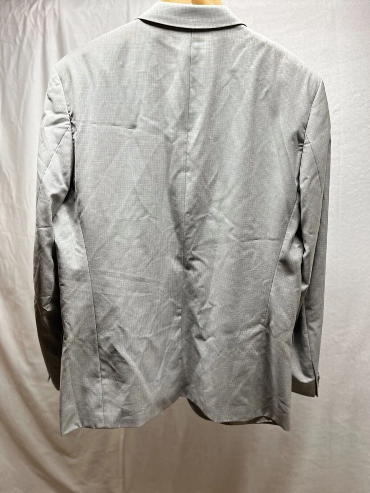 Chaqueta Blazer Hugo Boss Para Hombre Talla 44R Gris Bolsillos Formal Sencillo Pecho Foto 2 de 4