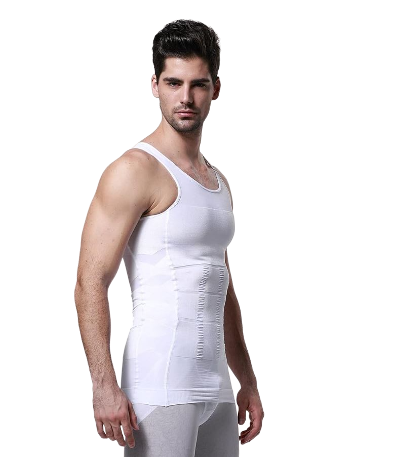 Slimming Tank Top Mens Body Shaper Compression Vest Top Singlet