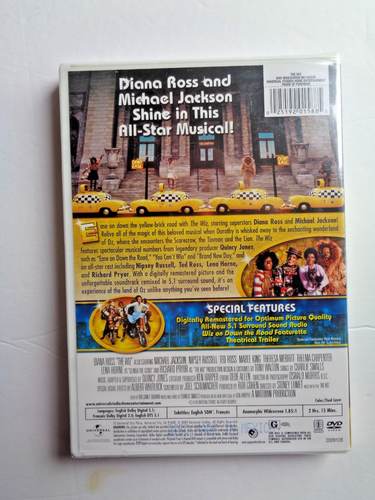 2009 NIB DVD "THE WIZ" w/Diana Ross & Michael Jackson - Picture 3 of 3
