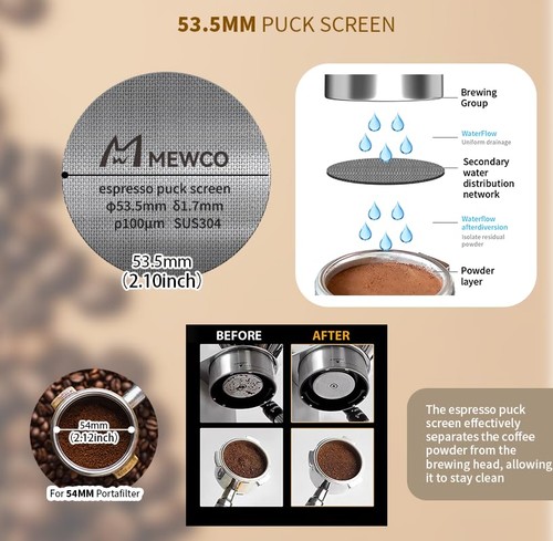 Confezione 7 Espresso Tamper Station&Distributore Caffè Tamper&Espresso WDT Agitatore... - Foto 8 di 9