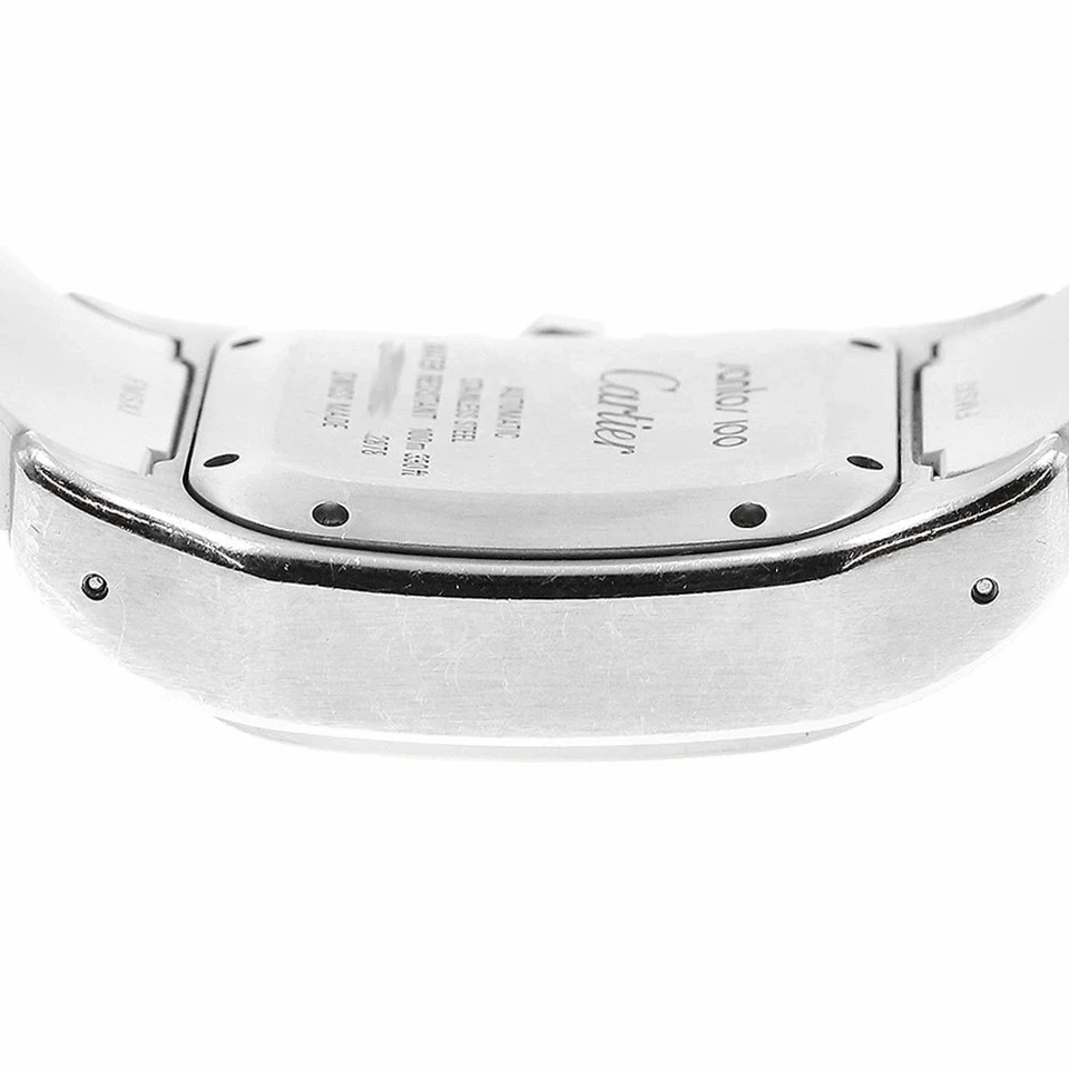 Relojes de pulsera Cartier W20122U2 Santos 100 mm automáticos niños acero inoxidable goma Foto 4 de 4