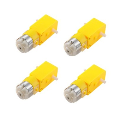 4Pcs Double Shaft 3V Gear Motors Ratio 1:48 Motor for Intelligent Car Robot Toys