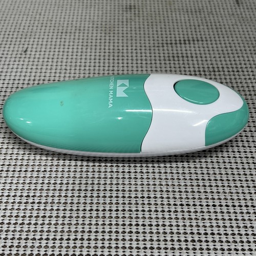Abridor de latas eléctrico automático Kitchen Mama: latas abiertas con una simple prensa (verde azulado) - Imagen 6 de 8