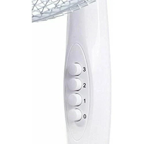16" White Oscillating Pedestal Fan 3 Speed Free Standing Cooling Tower Fan - Picture 3 of 7