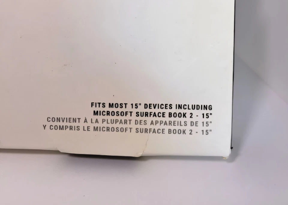 Incipio 15" Microsoft Surface Book 2 Laptop Sleeve Paded Nylon Neoprene Zipper - Image 3 of 4