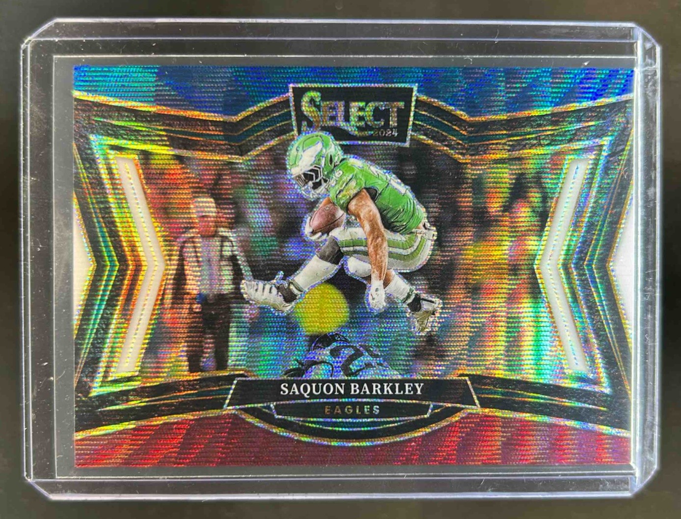2024 Select Saquon Barkley Field Tri-Color Prizm #33/99 Eagles