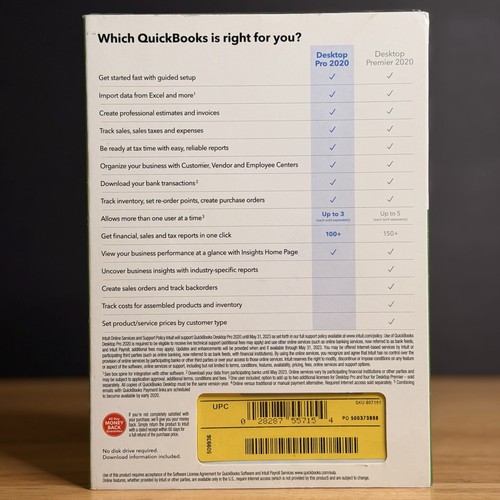 NEW Quickbooks 2020 Desktop Pro Windows US Retail Accounting - SEALED - Picture 4 of 9