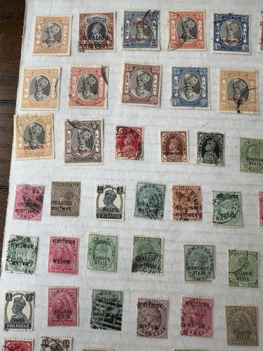 British India & State old stamp collection Of 185 Used Group Mix - Picture 3 of 14