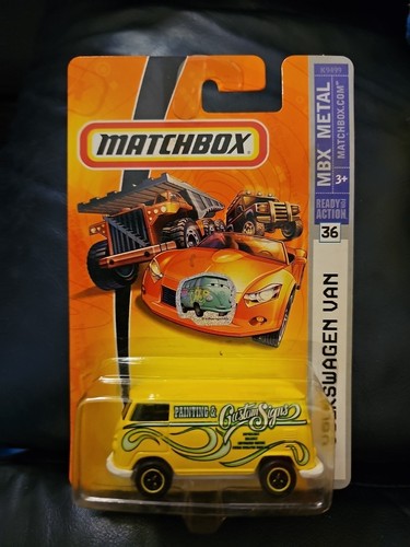 MATCHBOX * #36 VOLKSWAGEN VAN * YELLOW & GREEN  PACKAGE OPEN