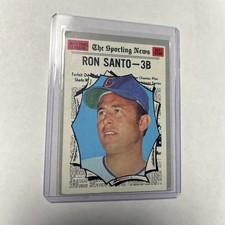 1970 TOPPS RON SANTO THE SPORTING NEWS #454 CHICAGO CUBS BASEBALL EX