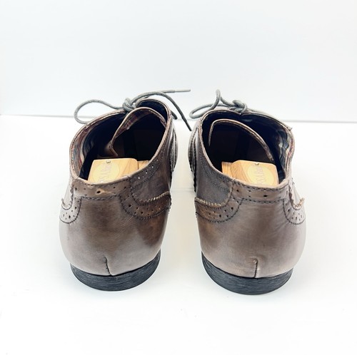 Bed Stu Men's Dress Shoes Brown Leather Wing Tip Oxfords Comfort Sz 13 - Picture 3 of 10