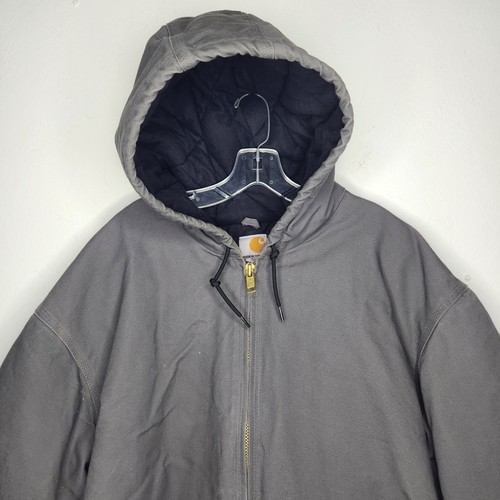 Cappotto Carhartt J140 GVL cappuccio ghiaia isolato foderato 3XL ALTO made in USA grigio - Foto 2 di 12