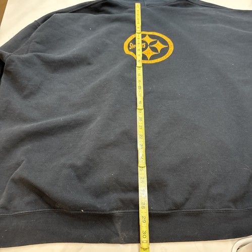 Vintage NFL Pittsburgh Steelers 5XL schwarzes Kapuzenpullover.  - Bild 10 von 10
