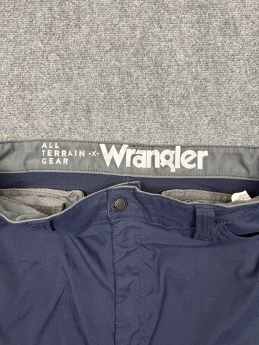 Pantalones Cortos Wrangler Para Hombres 34 Azul Marino Todo Terreno Equipo Utilitario Senderismo Elástico Nylon - Imagen 2 de 8
