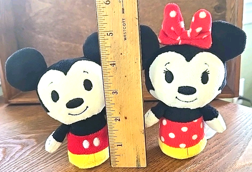 2er Set Hallmark Itty Bittys Disney Mickey & Minnie Mouse Plüsch - Bild 1 von 9