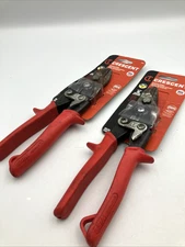 Crescent Straight Cut Aviation Snip Blade Steel Red 9-1/4" M5R