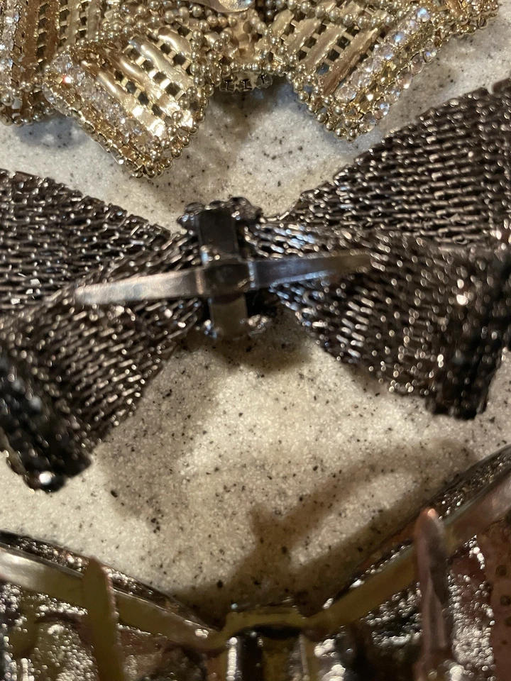 Лот из 3 1950-х винтажные стразы бант шить на аппликации  - Изображение 4 из 4