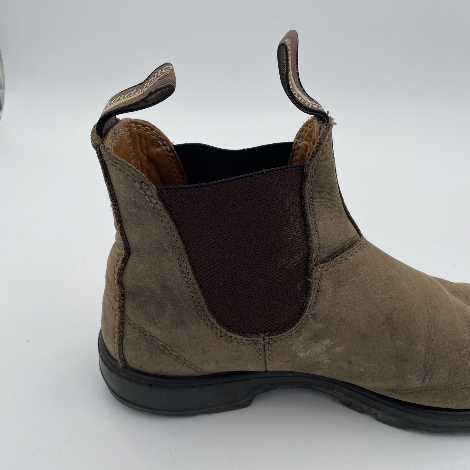 Blundstone Boots 7 Brown Leather Chelsea Pull On