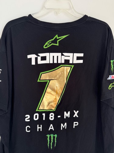 ELI TOMAC 2018 CHAMPIONSHIP SHIRT TEAM ONLY RARE SUPERCROSS MONSTER MX SIZE XXL - Picture 8 of 11