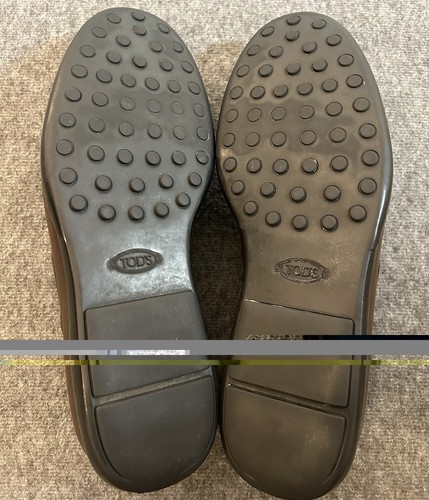 TOD'S Mens Casual Dress Shoes Brown Calfskin Italian Penny Loafers Sz 8M Slip On - Picture 15 of 16