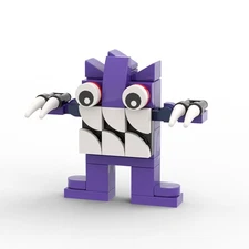 Compatible 6-in-1 Monsters Collection with Pink Pig, Purple Snake 363