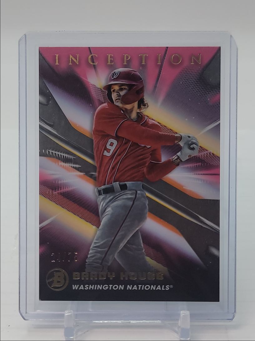 BRADY HOUSE 2023 BOWMAN INCEPTION BASEBALL FUCHSIA FOIL NATIONALS /75 Q5113