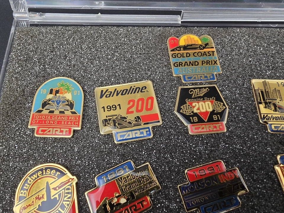 1991 CART Gold Collection Limited Edition Hat Pins Indy Car Racing Lot Of 16 Set - Image 4 of 4