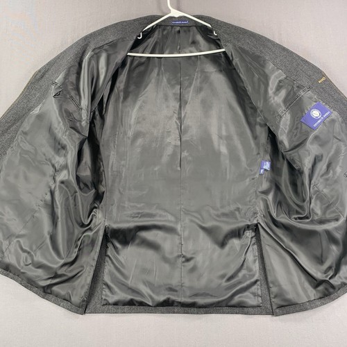 Traje de mezclilla lavado oscuro Vittorio St Angelo 3 piezas pecho único 54R chaqueta 44/34 pantalón - Imagen 8 de 24
