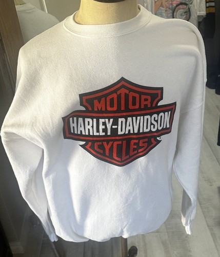 Vintage 90s 1995 Harley Davidson Big Logo "Live Free Or Die" Sweatshirt Men 3XL