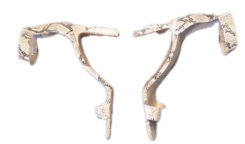 VINCE CAMUTO VP- Bendiva Leather Ankle Strap Pin Block Heel Sandals 8.5 M 39 - Picture 2 of 7