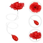 4 Pcs Squirting Flower Red Rose Prank Set Artificial Party Pranks