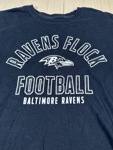 Majestic T-Shirt Men's XL Navy Baltimore Ravens Football Graphic Performance - Picture 2 of 5