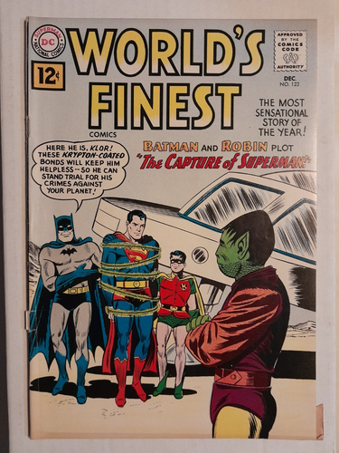 World's Finest Comics #122 Dec 1961 GD+ 2.5 Glossy Cover Cream/Off-White Pages