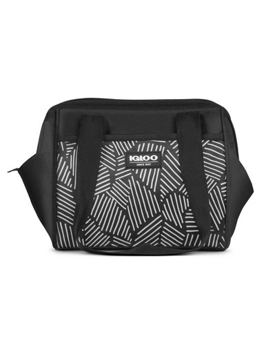 Essentials Brotzeittasche mit Iglu-Druck und Packeinsätzen - schwarz - Bild 4 von 7