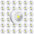 36 Pcs LED Puck Wireless Ceiling Lights 60 Lumens Mini Touch Battery Operated