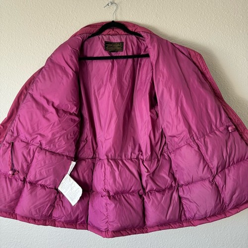 Vintage Eddie Bauer Purple Goose Down Puffer Coat Size Medium - Picture 9 of 16