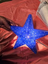 Vtg/1990s Ikea Smila Stjarna Blue Star Wall Hanging Celestial Night Light Starry