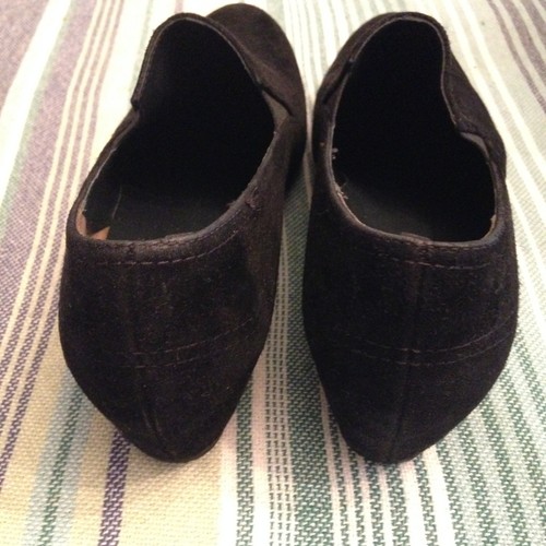 PAUL GREEN MUNCHEN SCHWARZE WILDLEDER-HALBSCHUHE MIT KEILABSATZ – GRÖSSE 7/US 9,5 - Bild 10 von 20