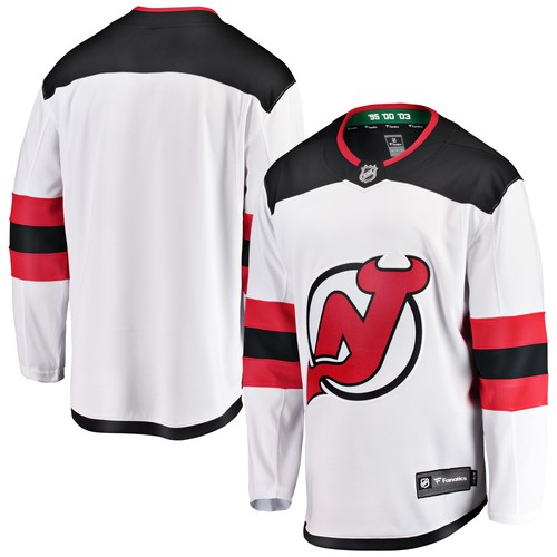 Youth Fanatics White New Jersey Devils Away Breakaway Trikot - Bild 1 von 3