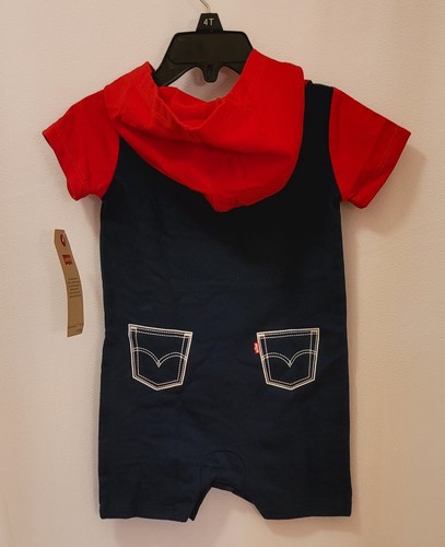 NUEVO CON ETIQUETAS MAMELUCO LEVI'S DE UNA PIEZA NIÑOS TALLA 18 MESES - Imagen 4 de 5