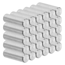 6mm x 20mm Dowel Pin 304 Stainless Steel 30 Pcs Metal Dowel for Shelves Silver