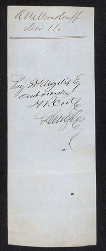 Formulario de recibo de dividendos 1861 Hartford & New Haven Railroad Litchfield, Conn - Imagen 2 de 2