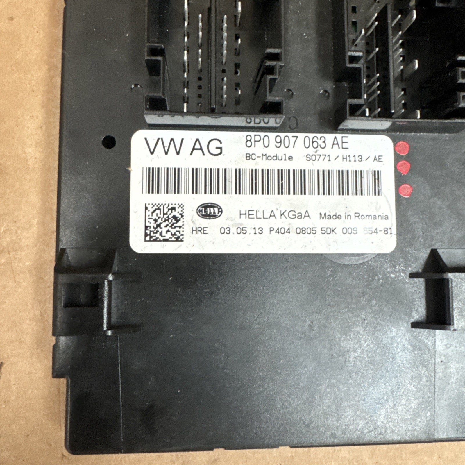 2014 2015 AUDI R8 Bcm Computer Onboard Supply Control Module Power Unit Oem 2625