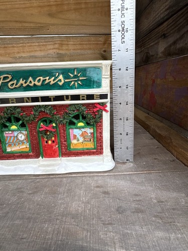Vintage SEASONAL SPECIALTIES PARSON’S FURNITURE LIGHTED CHRISTMAS VILLAGE - Picture 14 of 15